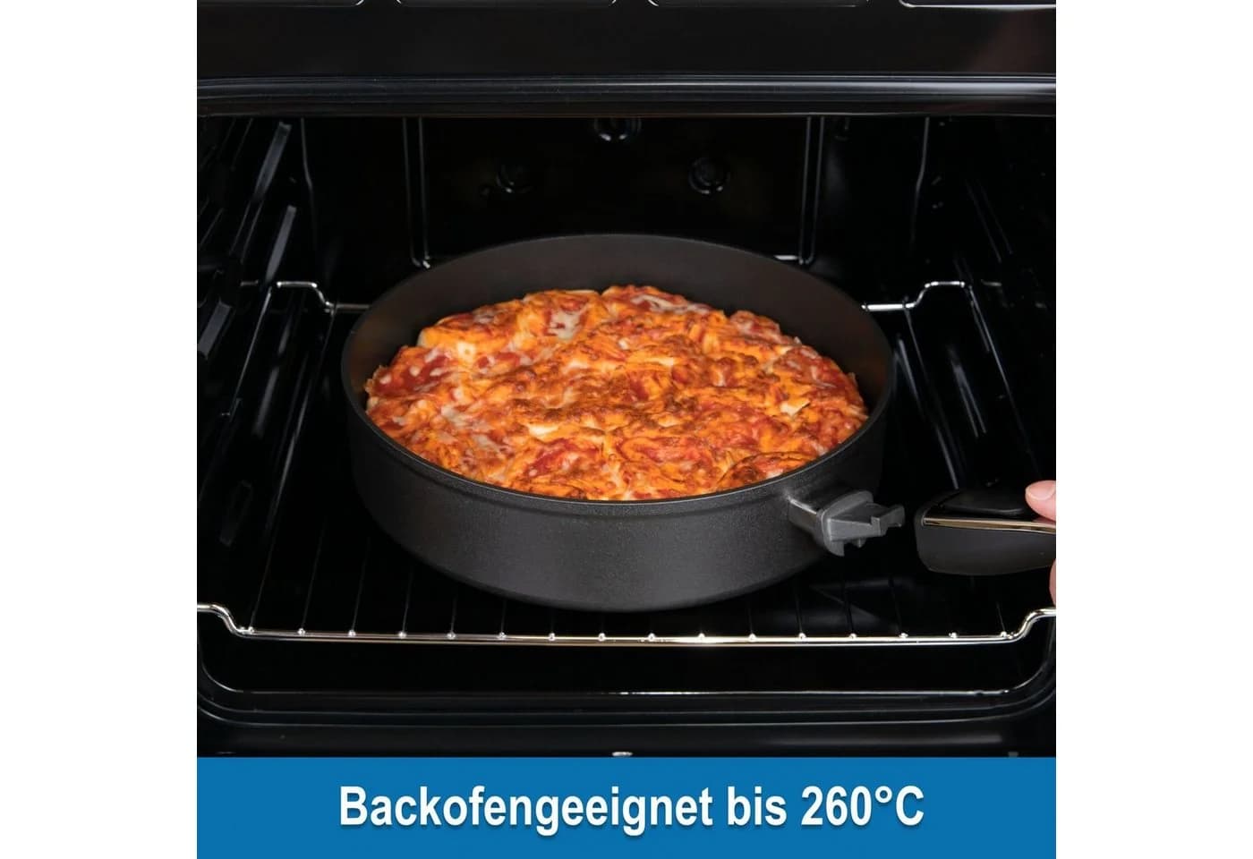 Genius Bratpfanne Cerafit Plasma 26 cm mit Glasdeckel & abnehmbarem Griff - Bild 3