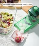 Genius Nicer Dicer Chef Gemüsehobel verstellbar mit Handy Hopper Bild 4