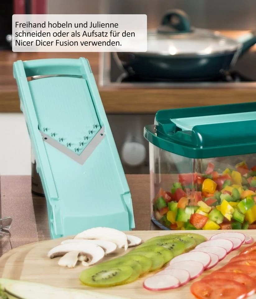 Genius Gemüsehobel Nicer Dicer Fusion Slicer Verstellbar Edelstahl - Bild 3