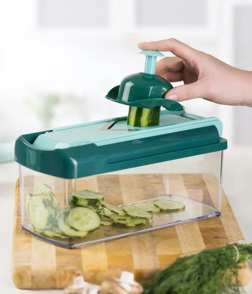 Genius Gemüsehobel Nicer Dicer Fusion Slicer Verstellbar Edelstahl - Bild 4