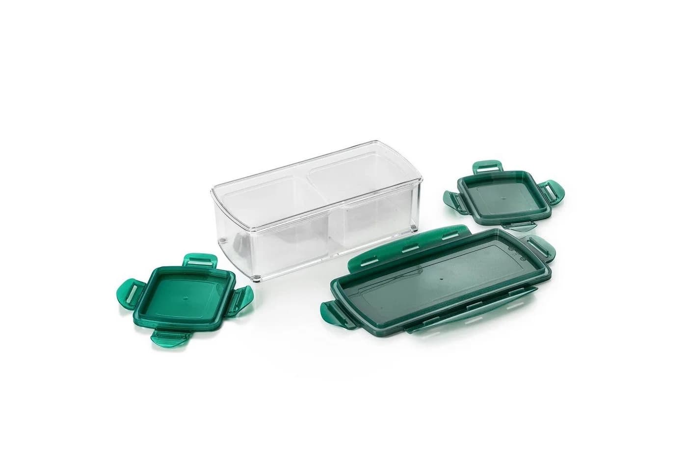 Genius Nicer Dicer Fusion smart Aufbewahrungssystem Set mit Frischhaltedeckeln - Bild 3