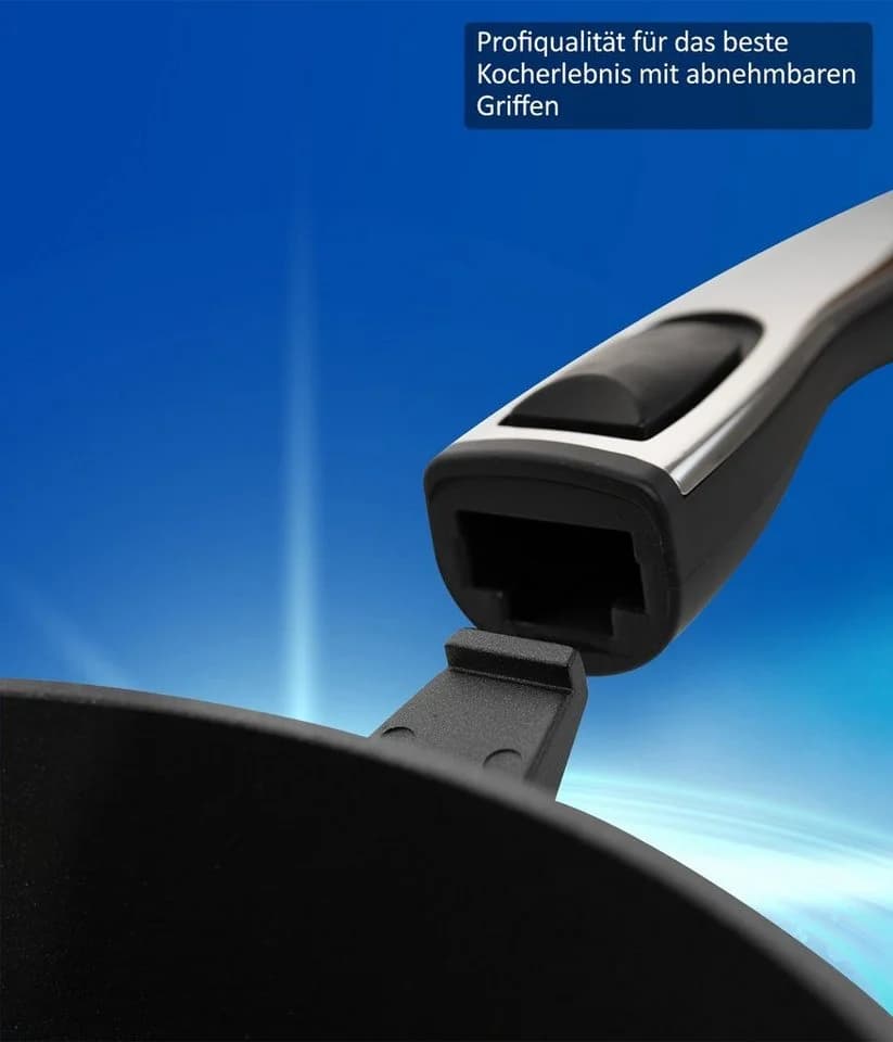 Genius Cerafit Plasma Pfannen-Set 5-teilig Aluminium mit abnehmbarem Griff - Bild 4