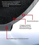 Genius Cerafit Plasma Pfannen-Set 5-teilig Aluminium mit abnehmbarem Griff Bild 5