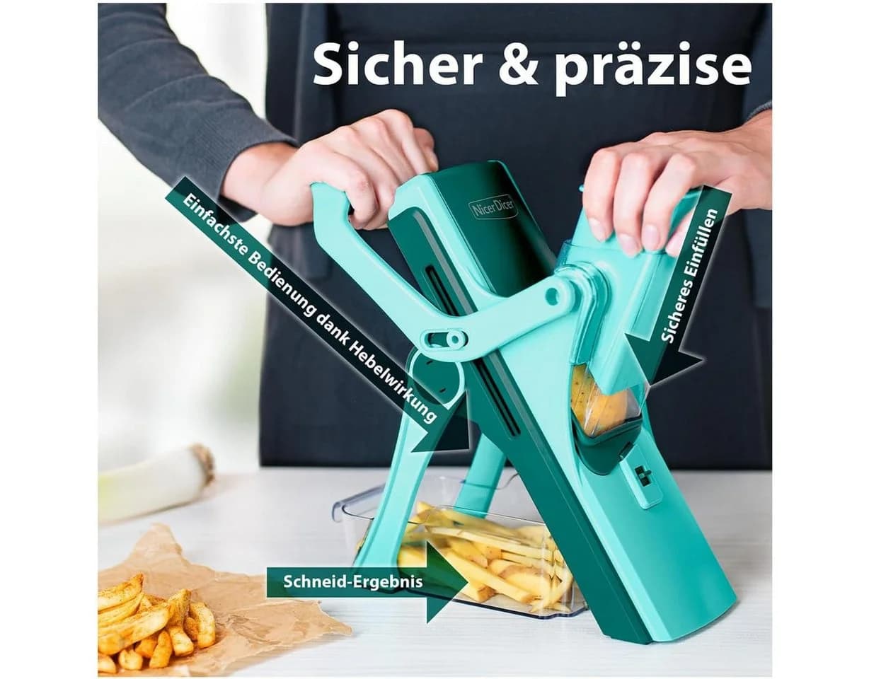 Genius Nicer Dicer Gemüseschneider »Mando« 12-teilig