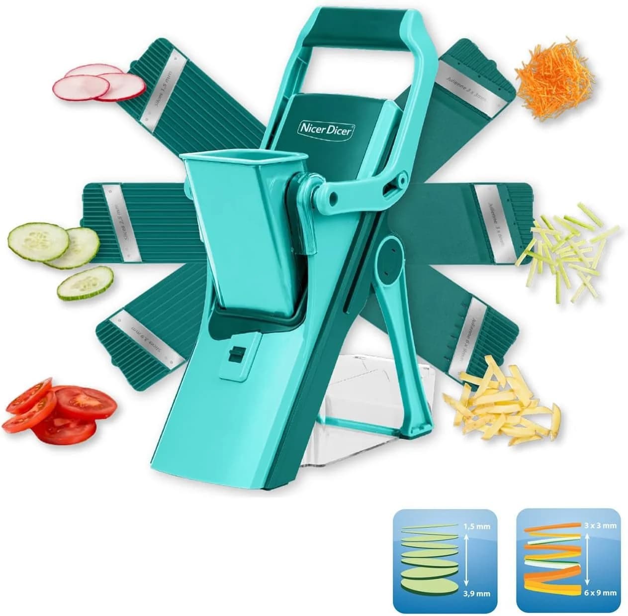 Genius Nicer Dicer Gemüseschneider »Mando« 12-teilig - Bild 4
