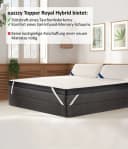 Genius Topper Royal Hybrid 2in1 Wende-Matratzentopper Viscoseschaum Kaltschaum Bild 3