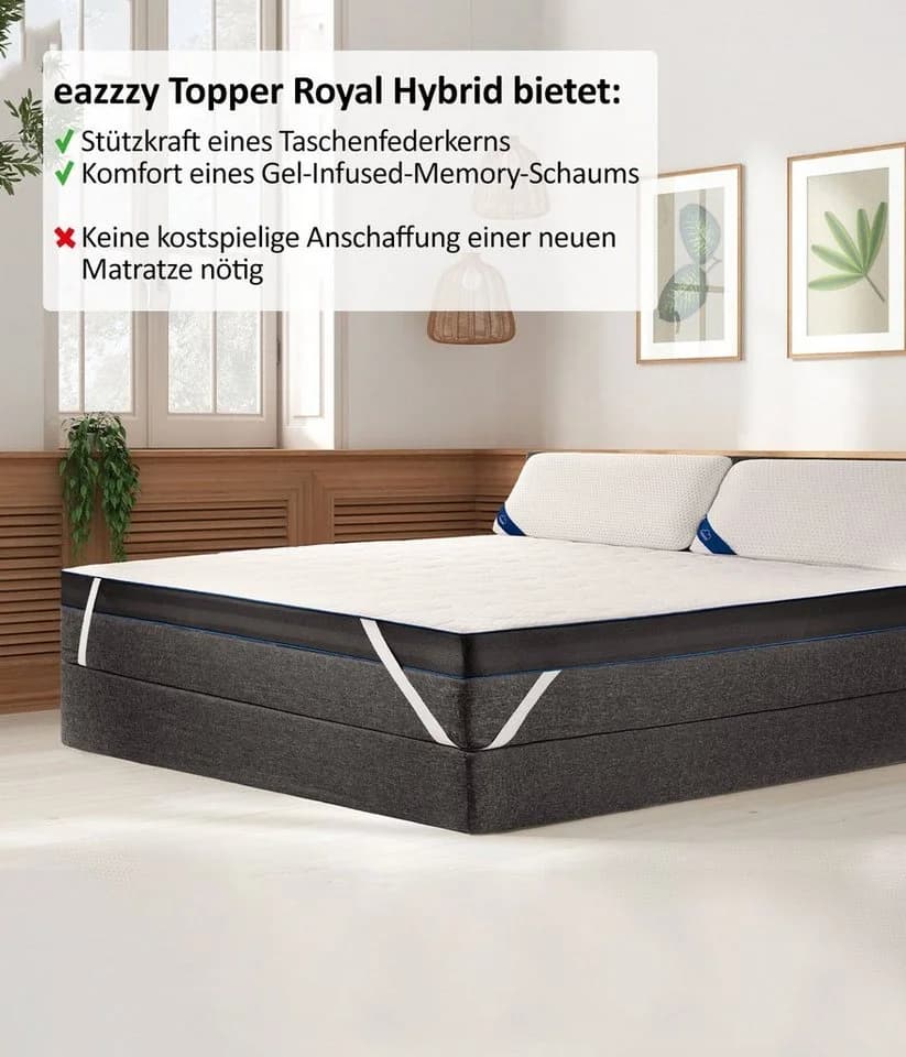 Genius Topper Royal Hybrid 2in1 Wende-Matratzentopper Viscoseschaum Kaltschaum - Bild 3