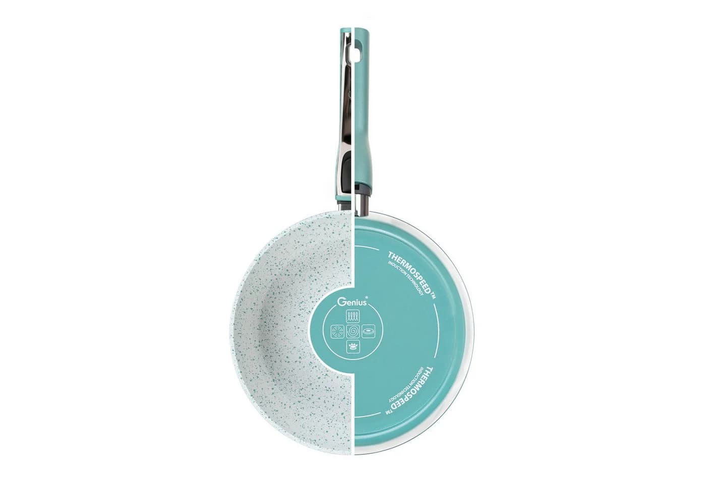 Genius Bratpfanne Cerafit Revolution 28 cm Aluminium Keramik Antihaft - Bild 2