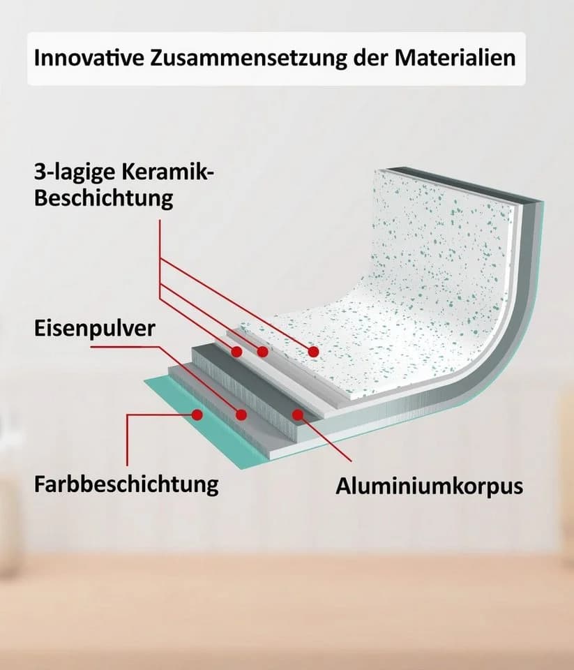 Genius Cerafit Revolution Kochtopf 22 cm 2-tlg. mit Glasdeckel Aluminium