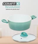 Genius Cerafit Revolution Kochtopf 22 cm 2-tlg. mit Glasdeckel Aluminium Bild 4