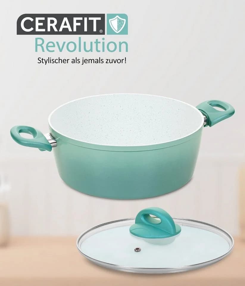 Genius Cerafit Revolution Kochtopf 22 cm 2-tlg. mit Glasdeckel Aluminium - Bild 4