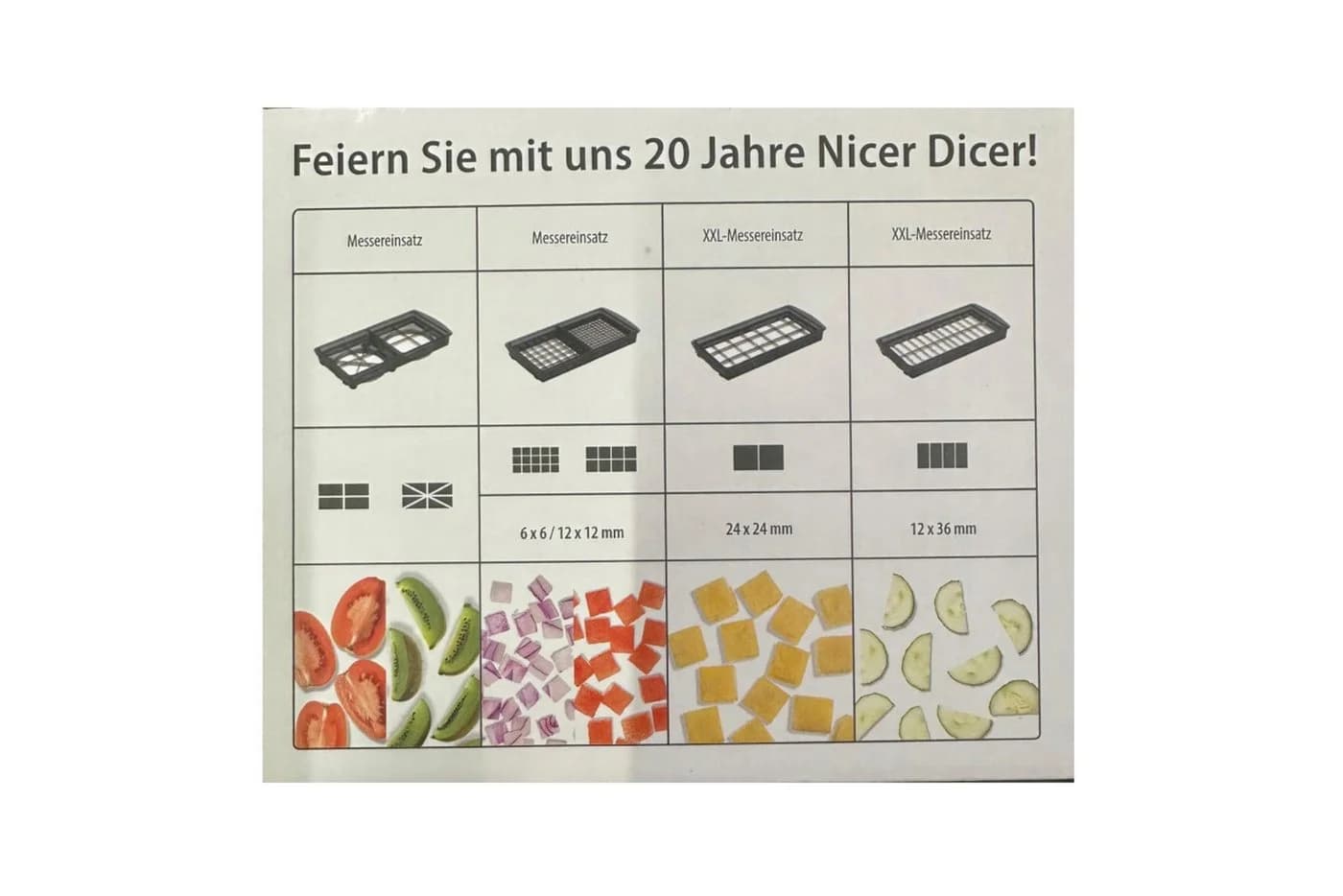 Nicer Dicer Plus Jubiläums-Edition 13-tlg. Schwarz inkl. Clia Schwamm - Bild 3