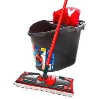 Vileda Wischer ULTRAMAX 2in1 Komplettset Schwarz/Rot