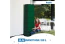 4rain Regentonne SLIM Wandtank 330 Liter dunkelgrün Bild 1