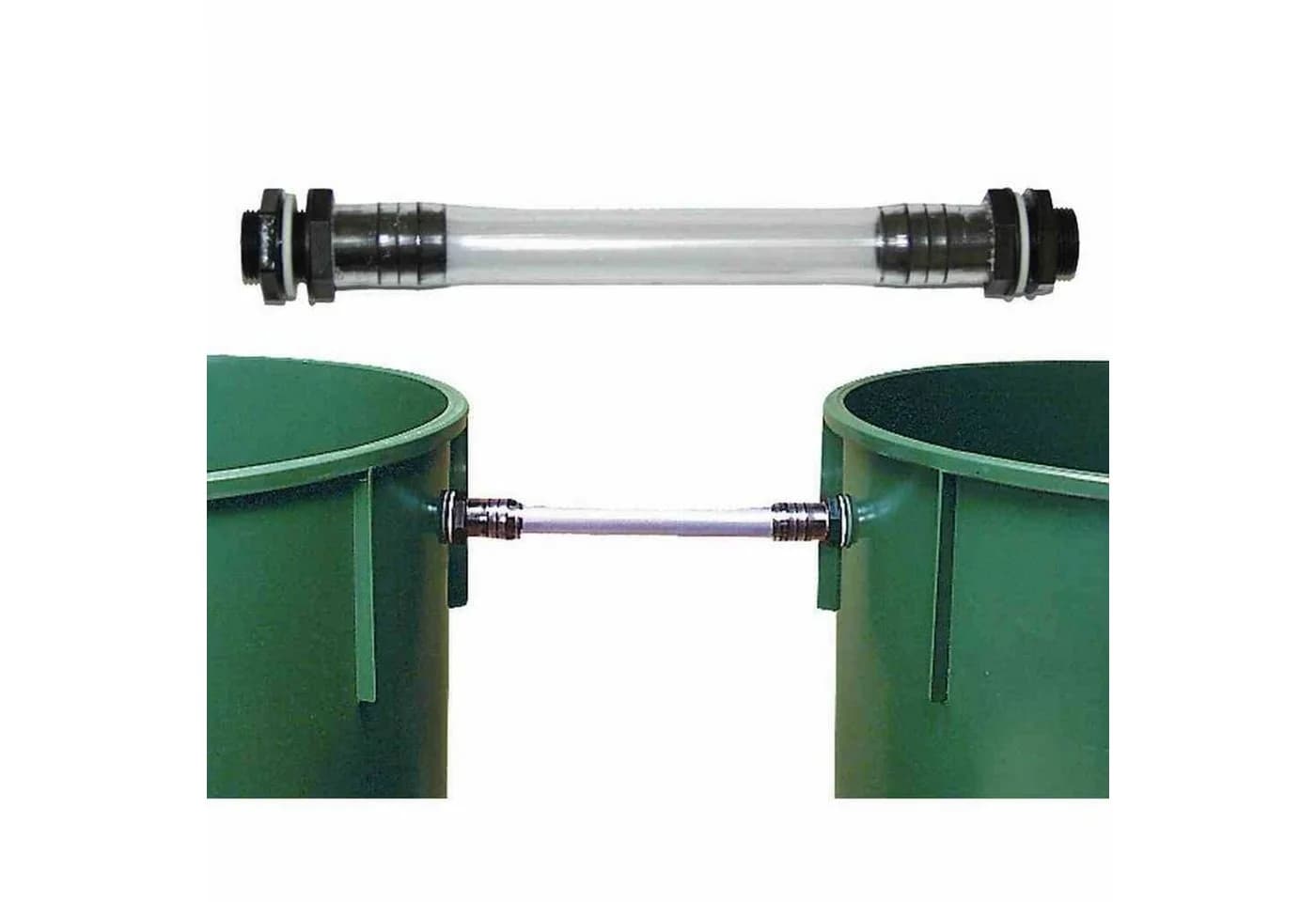 GARANTIA Regentonnenverbinder 13mm mit Klarsichtschlauch