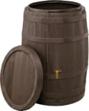 4rain Regentonne Vino 250 Liter dunkelbraun Holzfassoptik Bild 2