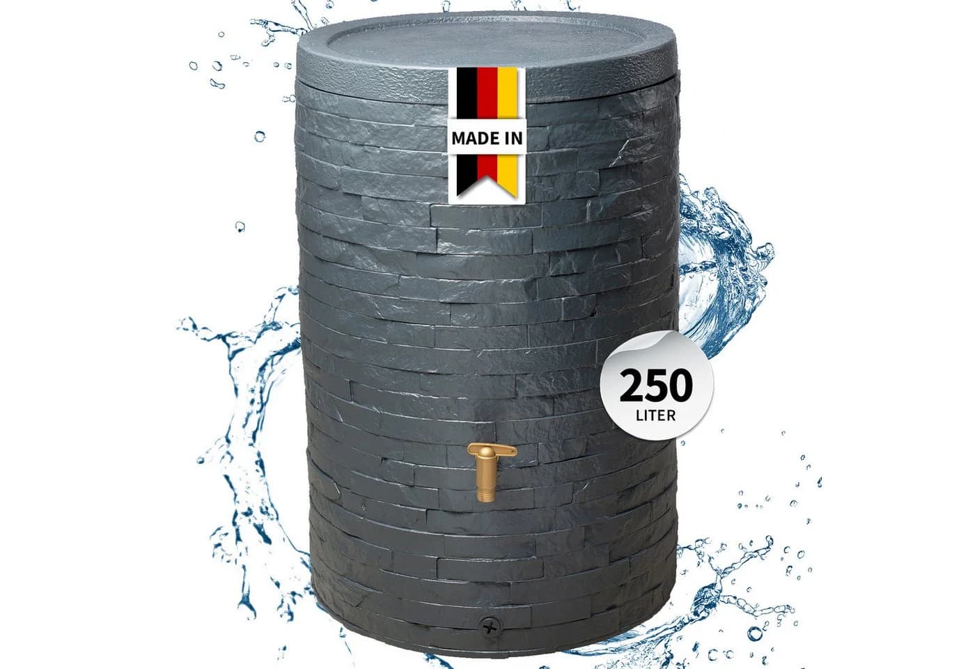 Graf Wasserreservoir ARONDO 250l Grau Steinoptik UV-beständig - Bild 3