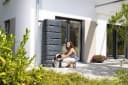 4rain Regentonne SLIM STONE DECOR Wandtank 500 Liter Anthrazit Bild 3