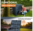 GARANTIA Komposter ECO-MASTER 300 Liter Kunststoff Komposter Schwarz Bild 5