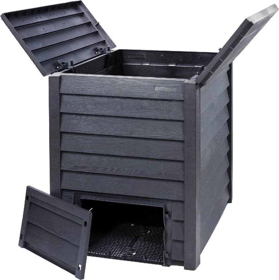 GARANTIA Thermokomposter Thermo Wood 400L Kunststoff anthrazit-braun - Bild 3