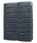 4rain Regentonne SLIM STONE DECOR Wandtank-SET 1000 L graphite grey Bild 1