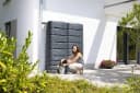 4rain Regentonne SLIM STONE DECOR Wandtank-SET 1000 L graphite grey Bild 4