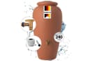 GARANTIA Regen-Amphore 240 L Terrakotta Komplett-Set Bild 2