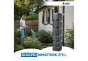 4rain Regentonne QUADRO Wandtank 270 Liter Anthrazit Bild 1