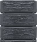4rain Regentonne SLIM STONE DECOR Wandtank-Set 700 L graphite grey Bild 4