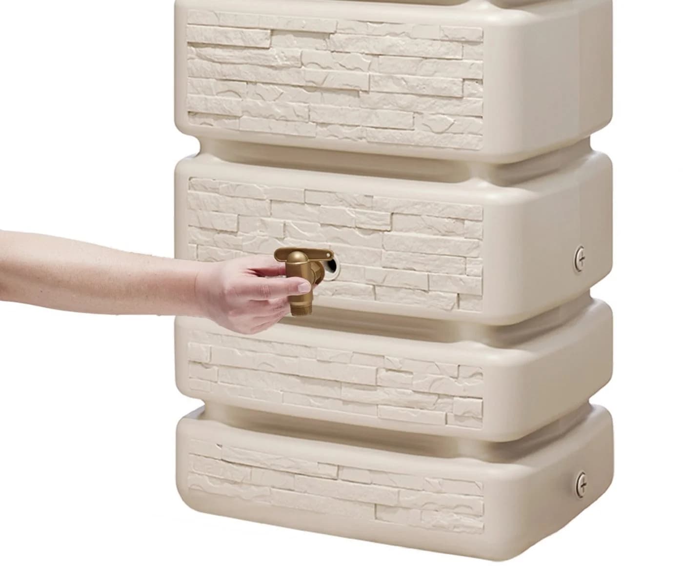4rain Regentonne 700 L sandbeige - Bild 3