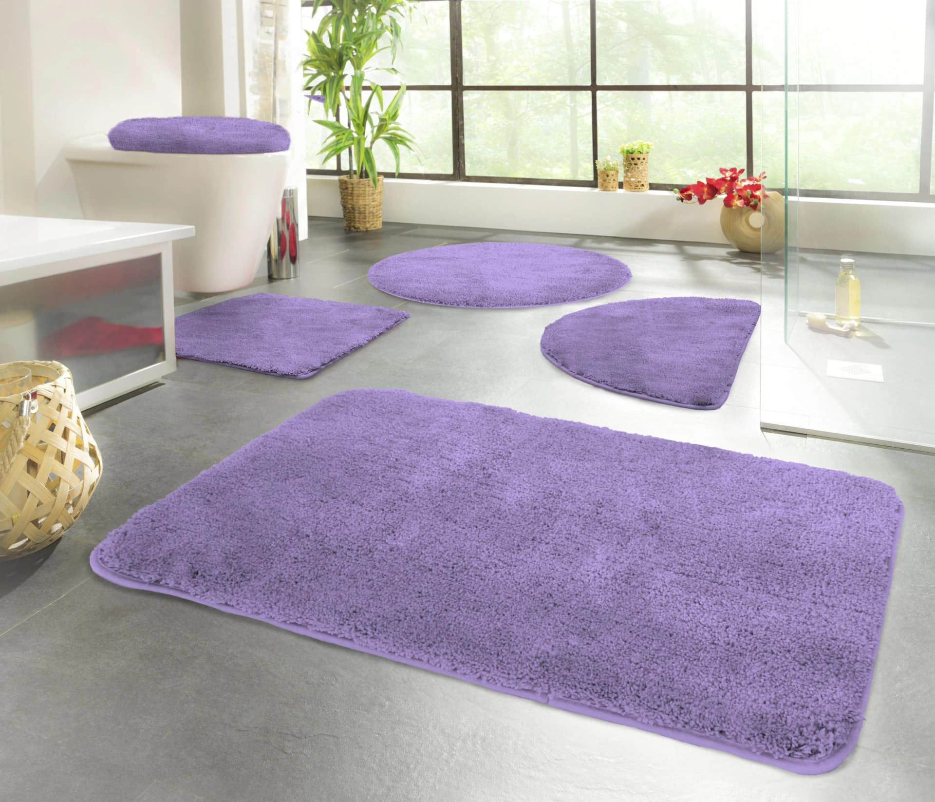 Badematte KINZLER "Chaozhou" Lila Polyester