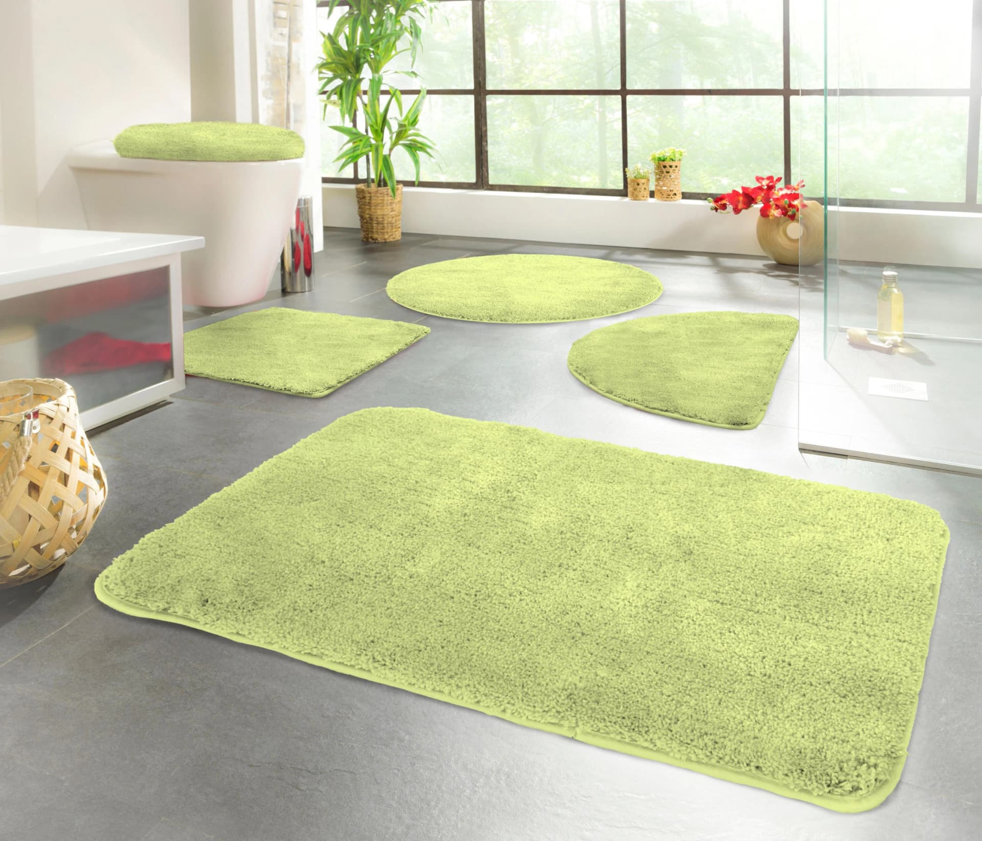 Badematte KINZLER "Chaozhou" Gr. 2 Kiwigrün Polyester