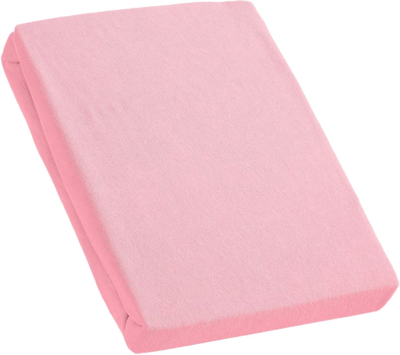 KUM Spannbettlaken Frottee Rosa 200cm 100% Polyester - Bild 2