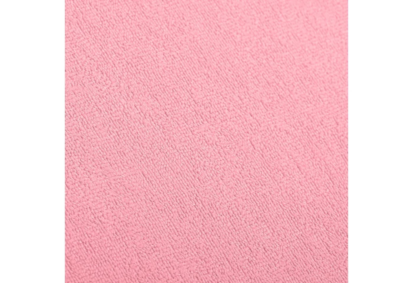 KUM Spannbettlaken Frottee Rosa 200cm 100% Polyester - Bild 3
