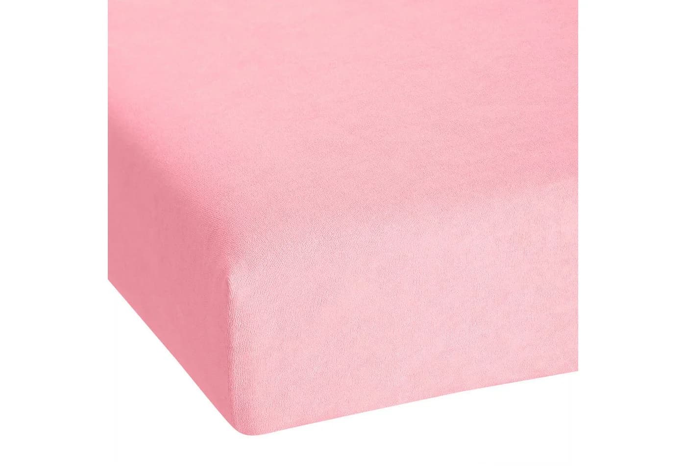 KUM Spannbettlaken Frottee Rosa 200cm 100% Polyester - Bild 4