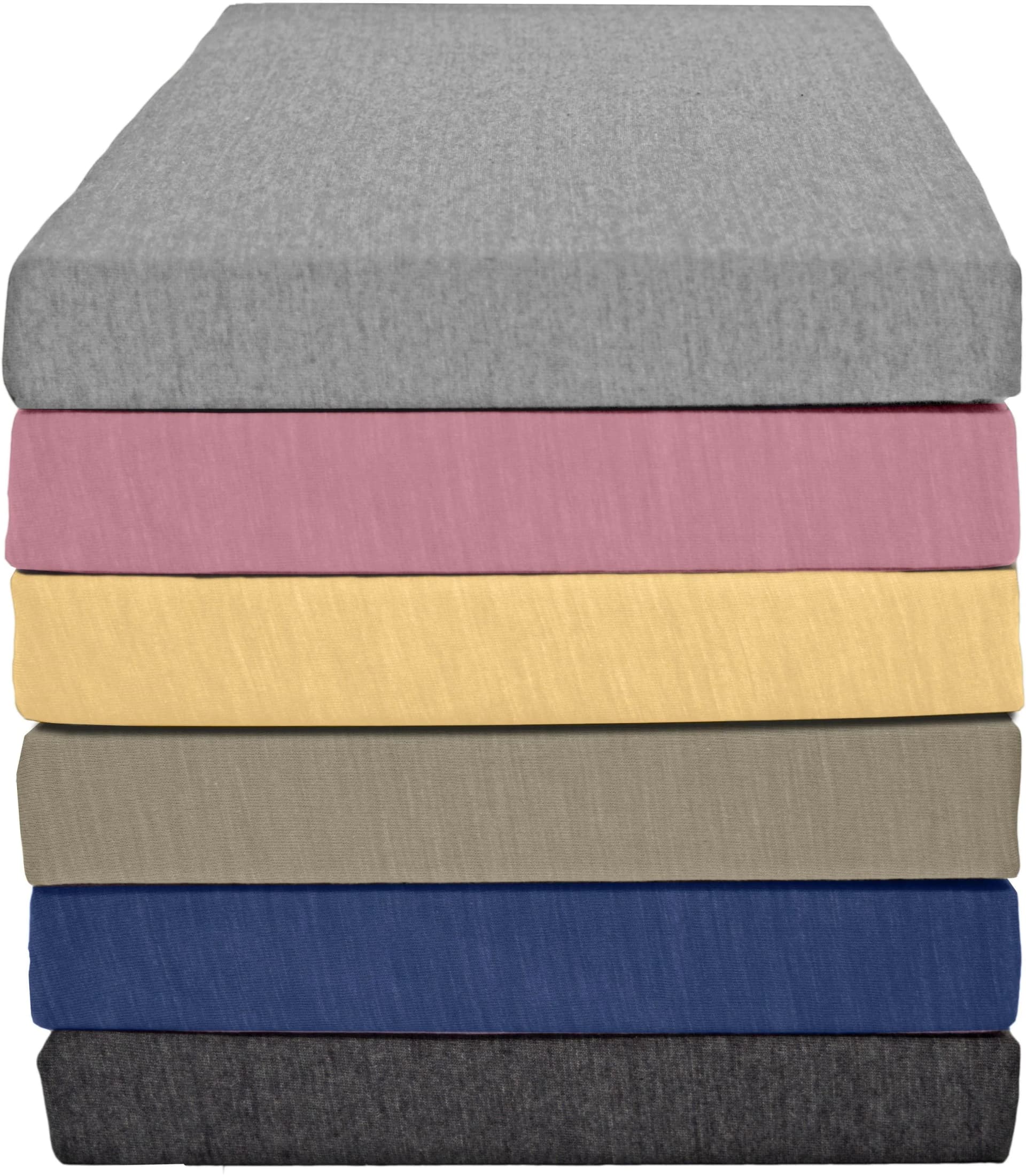KUM Spannbettlaken Polycotton Anthrazit Meliert