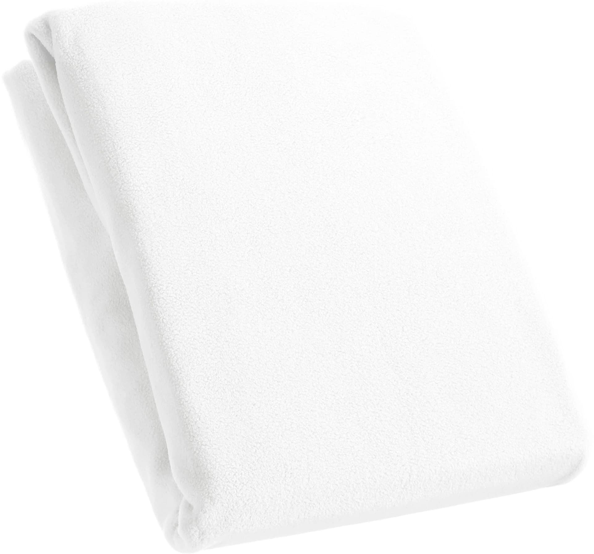 KUM Spannbettlaken Weiß Microfaser-Fleece 200cm