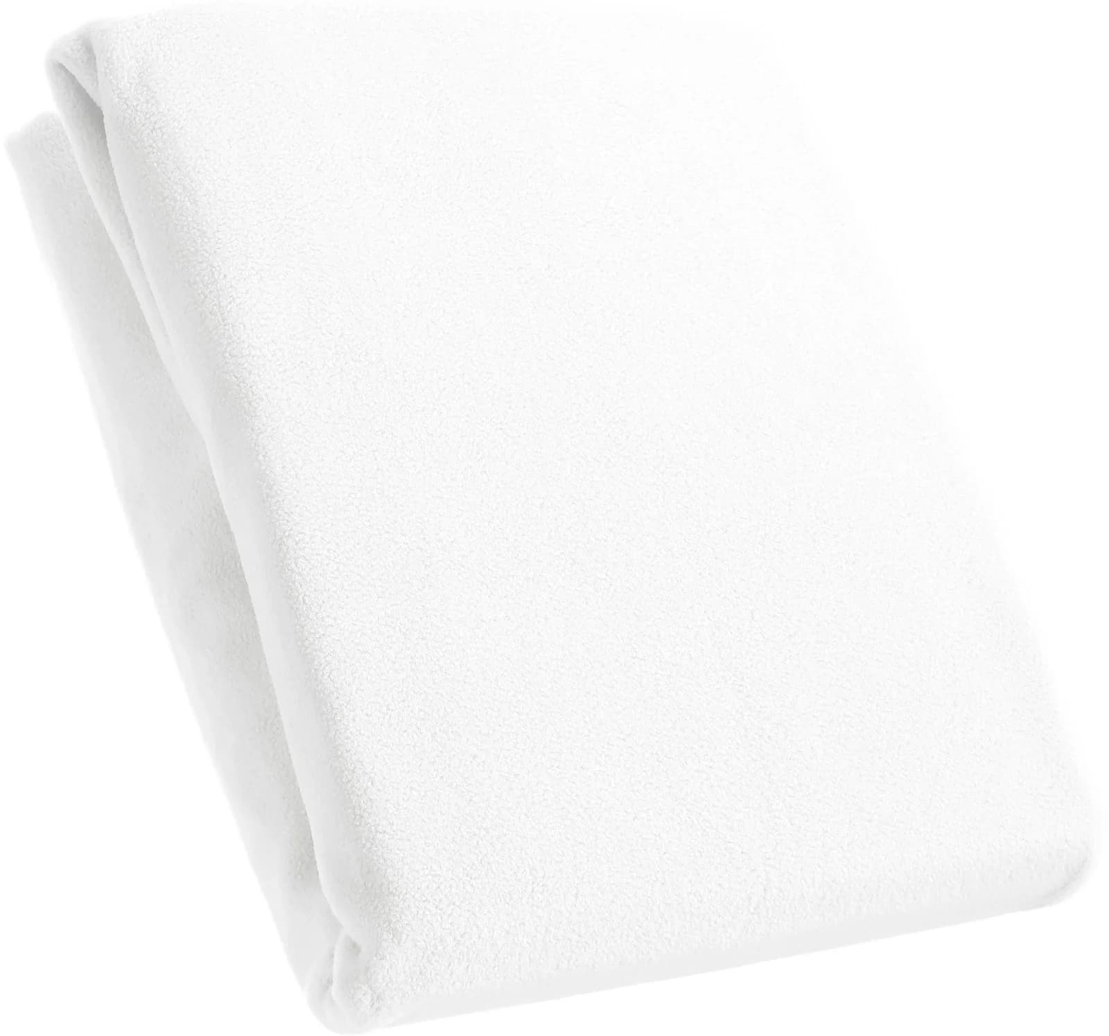 KUM Spannbettlaken Mikrofaser-Fleece Weiß 200 cm