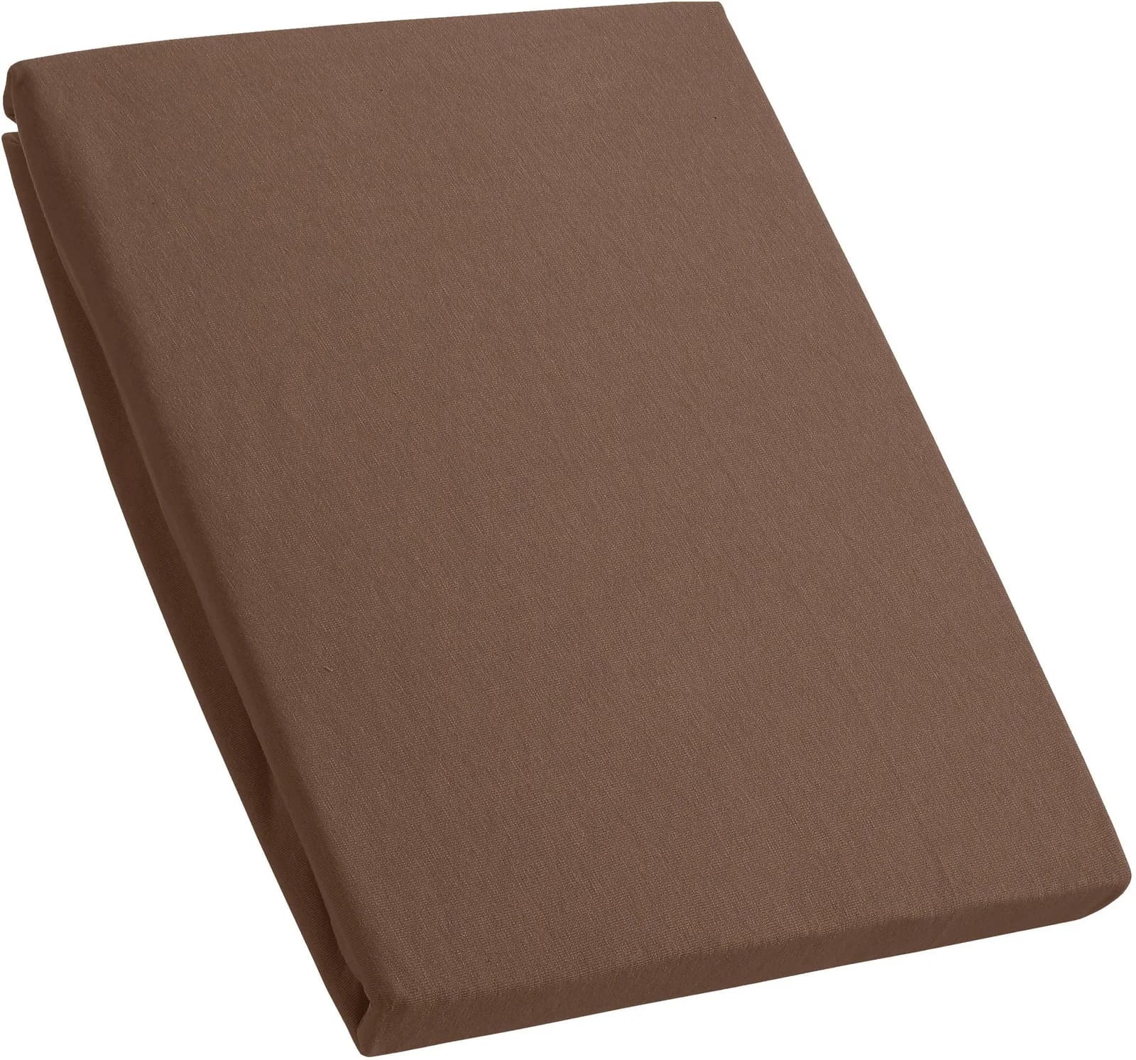 KUM Premium Jersey Spannbetttuch Braun