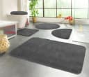 KiNZLER Badematte Chaozhou 2er-Set Anthrazit Polyester Bild 2