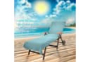 KINZLER Strandtuch 2er Set Frottier-Liegenbezug Aqua 100% Baumwolle Bild 1