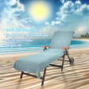 KINZLER Strandtuch 2er Set Frottier-Liegenbezug Aqua 100% Baumwolle Bild 2