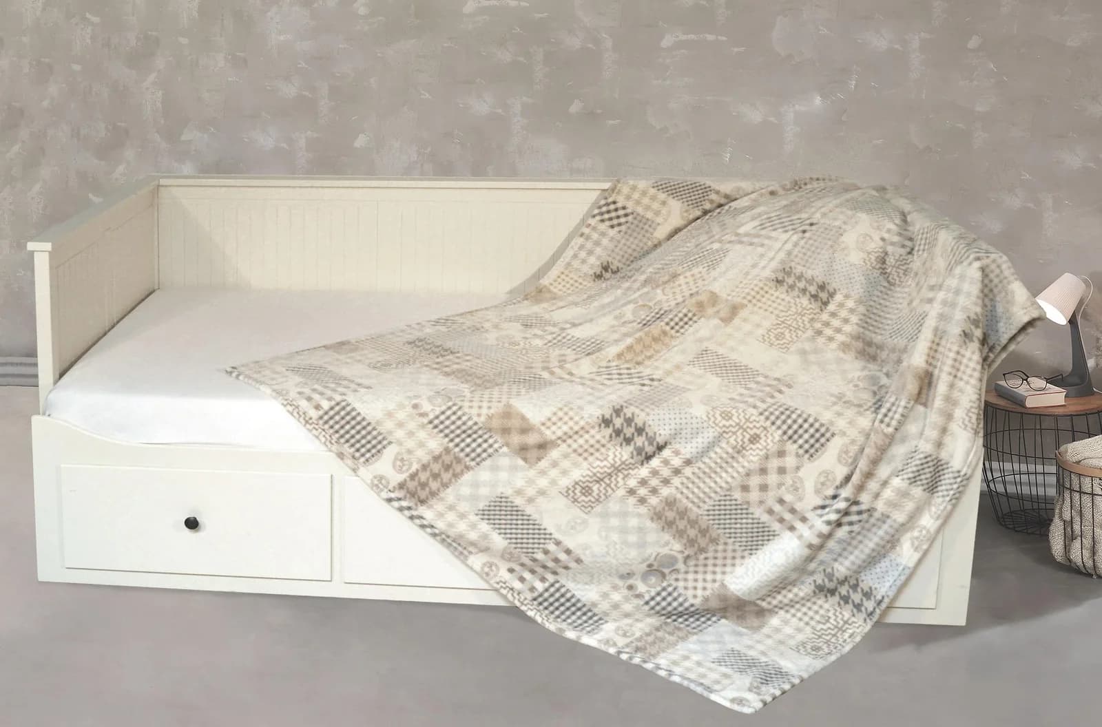 KINZLER Wohndecke Kaschmirtouch Bunt Polyester 150x200 cm