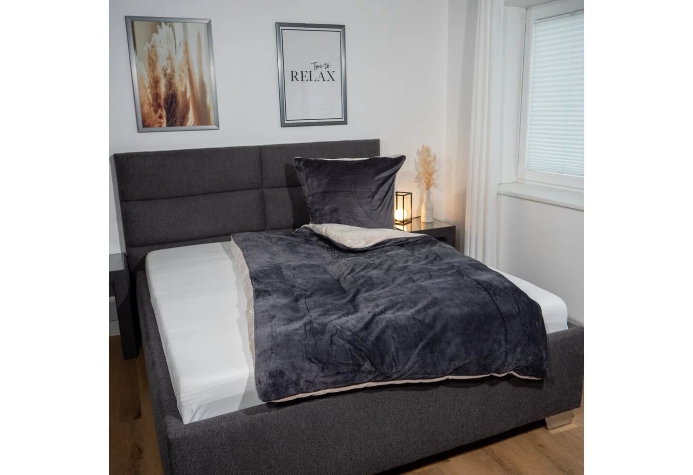 KiNZLER Wendebettwäsche Cashmere Touch Microfaser Anthrazit-Taupe - Bild 3