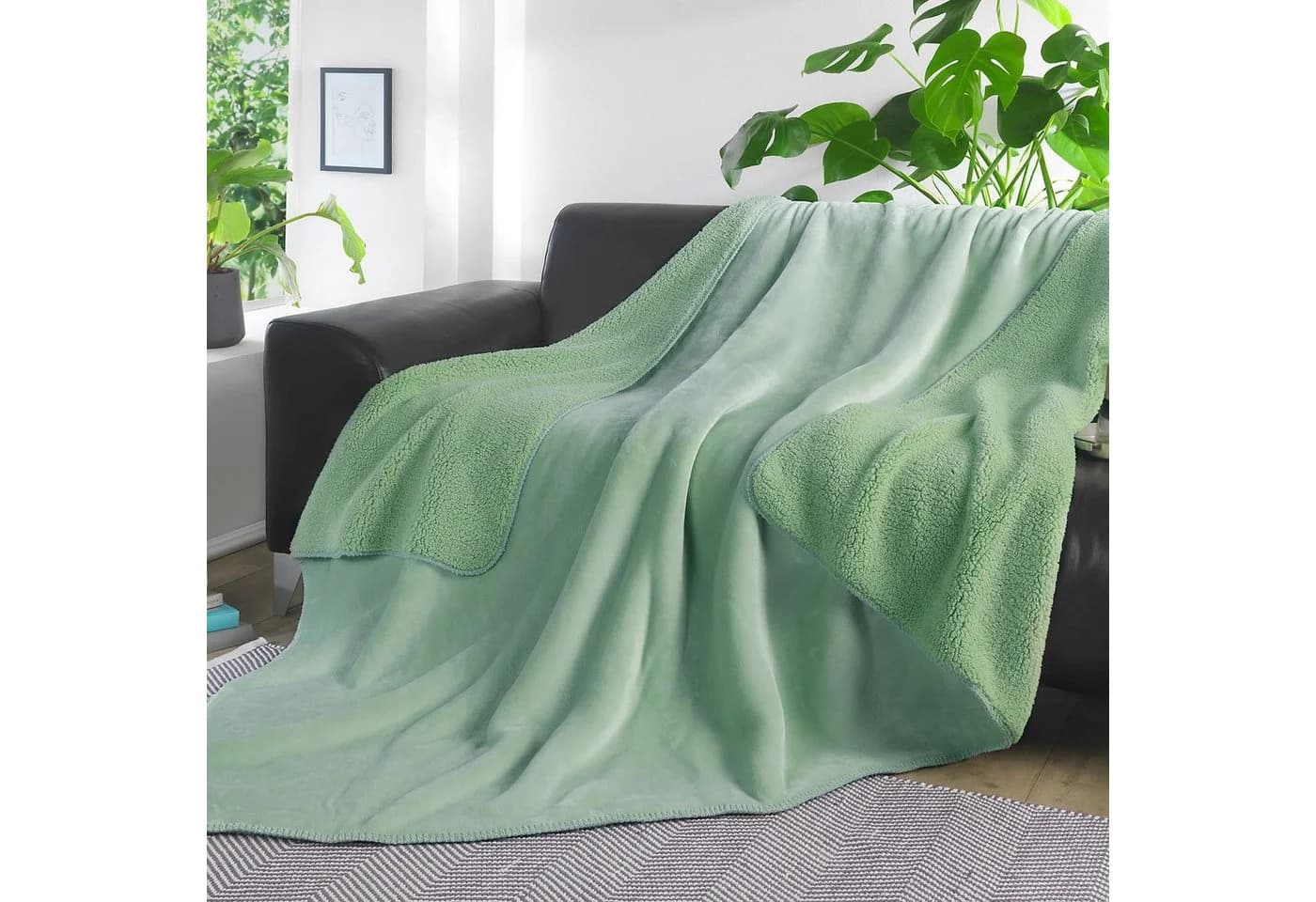 Kinzler Wohndecke Flanell und Sherpa 150x200 cm - Bild 4