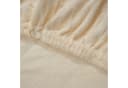 KiNZLER Spannbettlaken Frottee Baumwolle Beige Rundum-Gummizug Bild 3