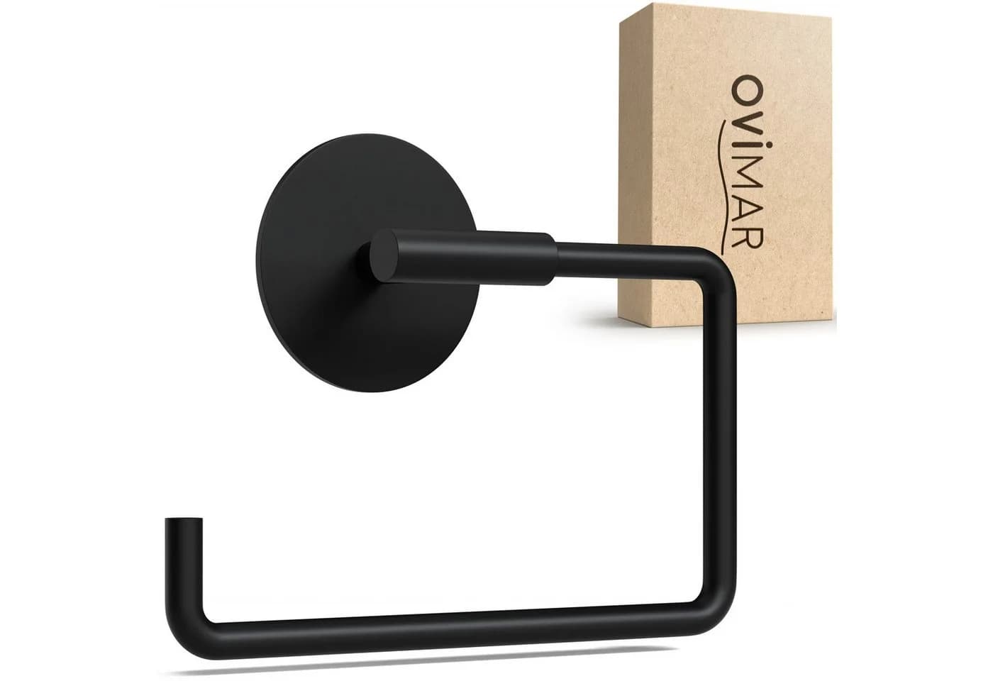ovimar Toilettenpapierhalter Tromoy Edelstahl Schwarz - Bild 2
