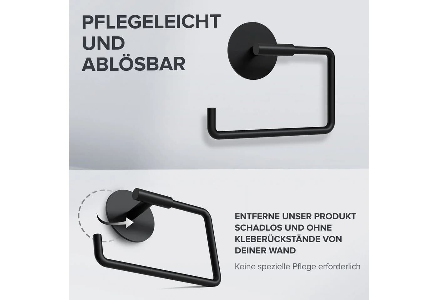 ovimar Toilettenpapierhalter Tromoy Edelstahl Schwarz - Bild 4