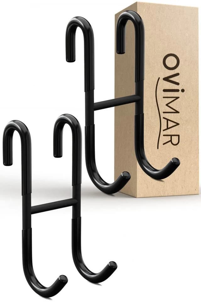ovimar Handtuchhaken Donna 2er Pack Schwarz Edelstahl - Bild 2