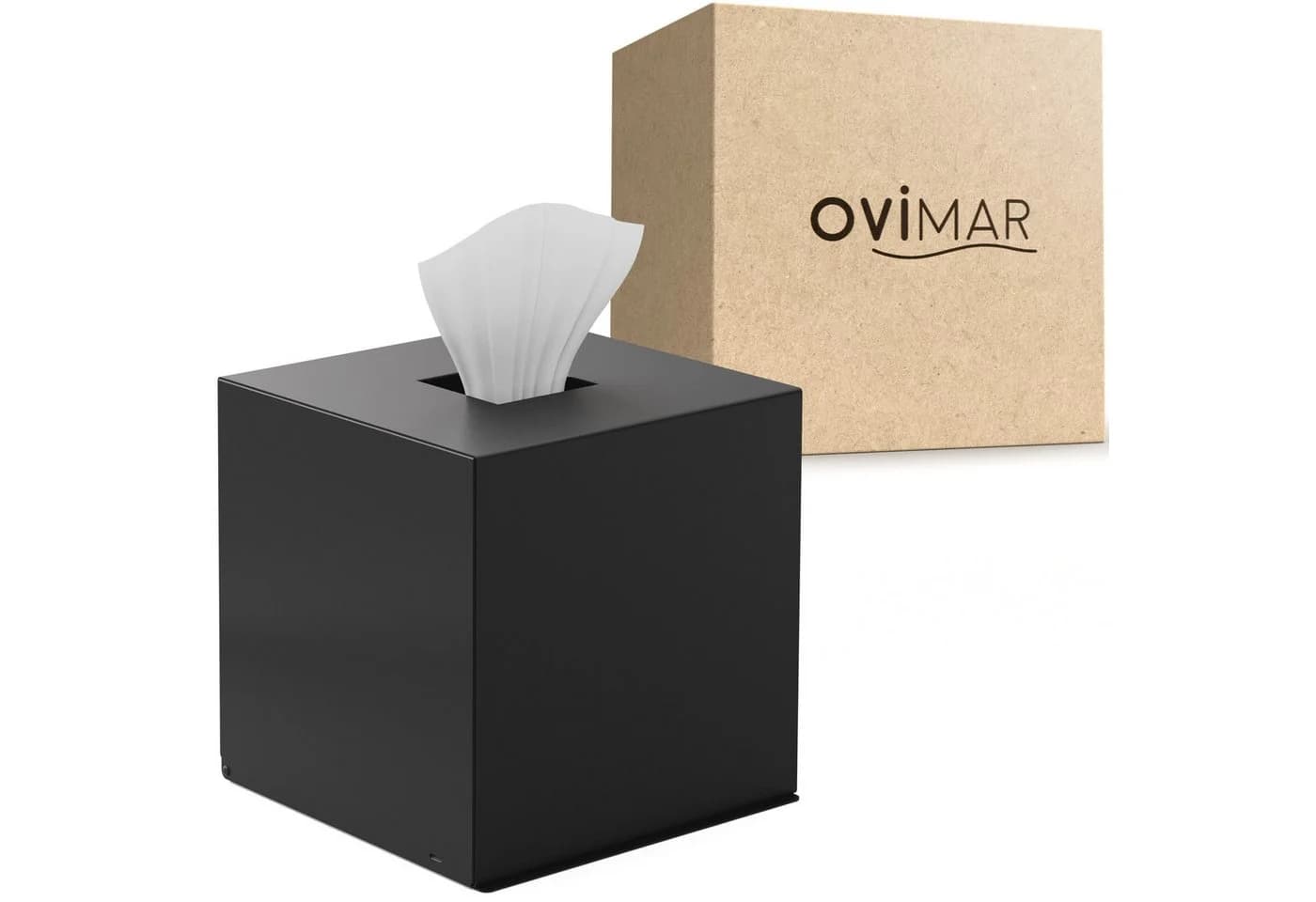 ovimar Papiertuchbox aus Edelstahl in Schwarz - Bild 2